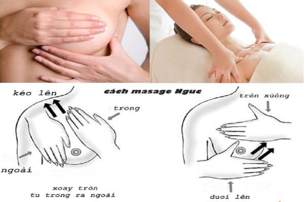 Massage ngực của mẹ 